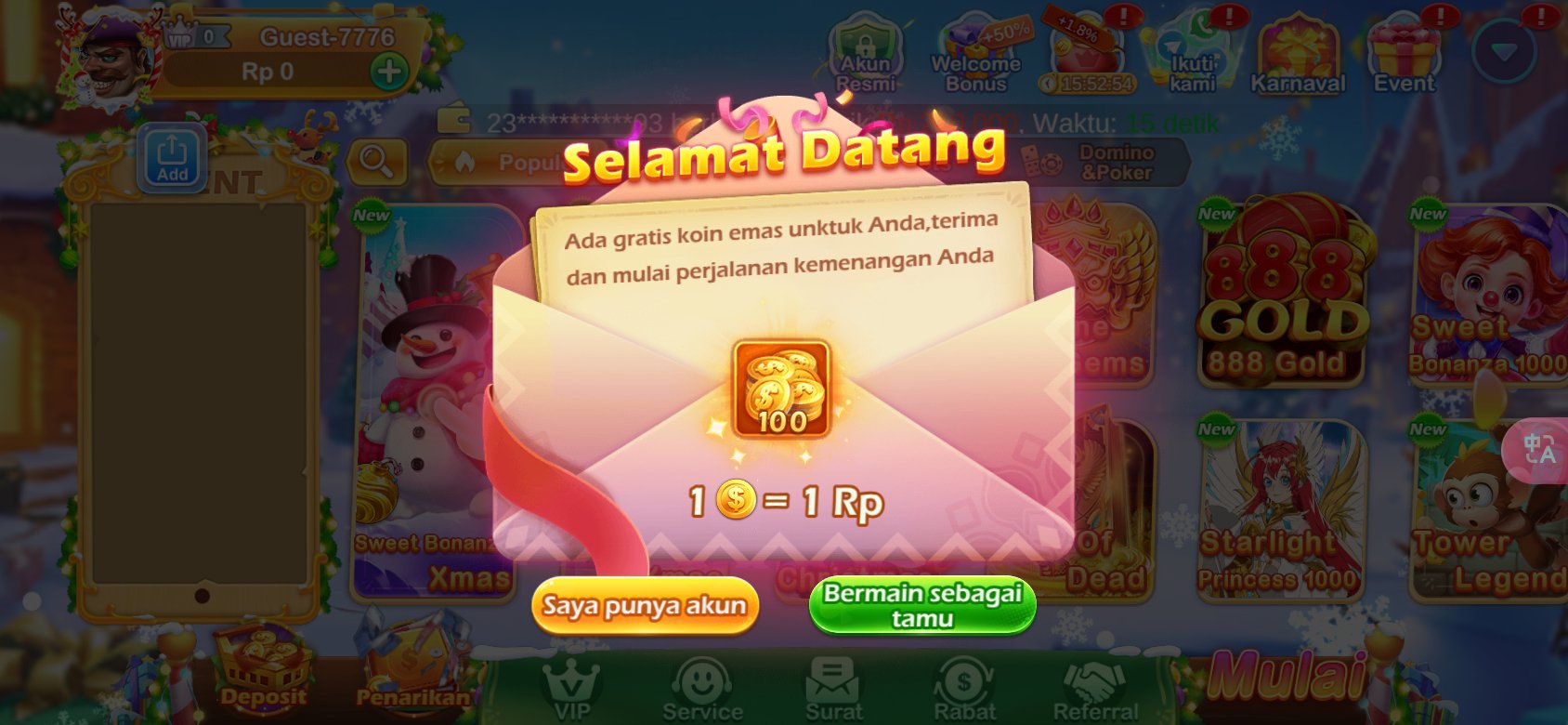 Selamat Datang di PT707 - Bonus Gratis untuk Pengguna Baru