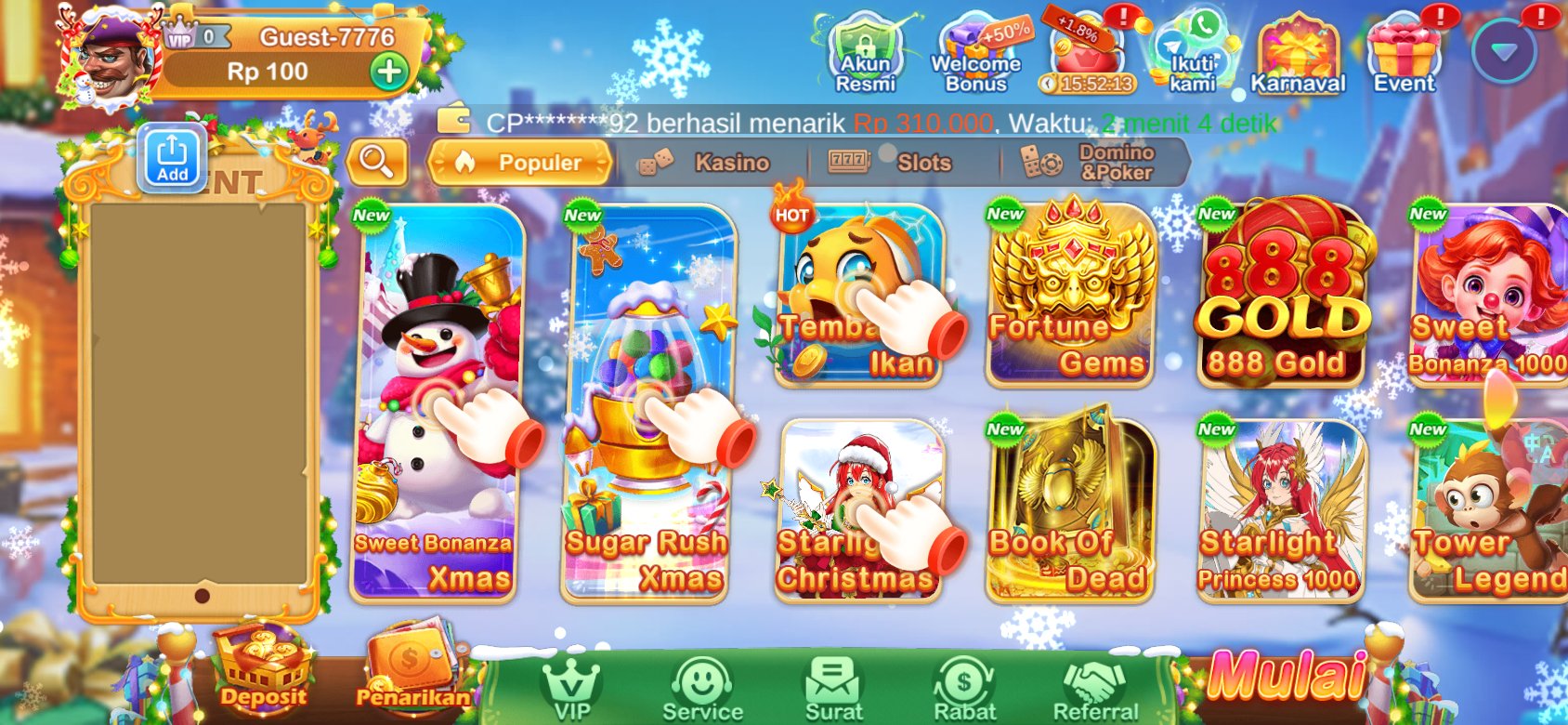 Pilihan Game Slot Online di PT707 APK